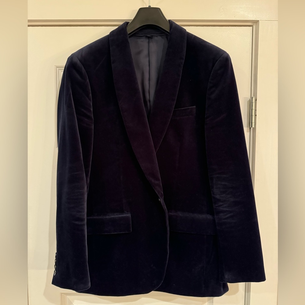 J. Crew Ludlow Velvet Tuxedo Jacket Navy Men’s 40R Slim